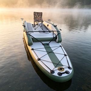 Tabla de SUP Inflable con Asiento y Respaldo, Plataforma Flotante Acuática para Perros y Adultos - Product Image 1