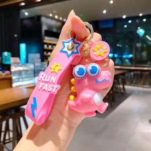 2026 New Creative Kids Pendant Gifts Cartoon Cute Silicone <b>Rubber</b> Dinosaur 3d Keychain - Product Image 4