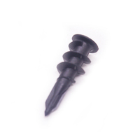 Tornillos autorroscantes con punta de barrena espiral, cabeza ovalada métrica, zincados, M2.5, para paneles de yeso, anclajes de plástico, tornillos de plástico de nylon