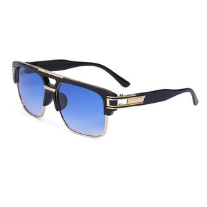 Lunettes de soleil de conduite personnalisées pour hommes, grande monture, verres PC UV400, monture noire intégrale, style Instagram, unisexe - Product Image 2