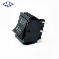 Longue durée de vie 6 broches 2 Positions DPDT interrupteurs à bascule noirs sur interrupteurs à bascule 16A 250V pour bateau marin de voiture
