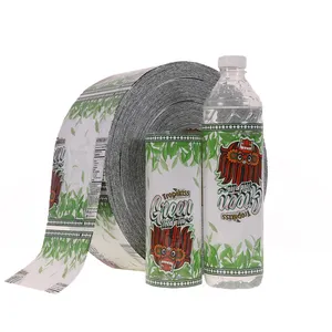 Glass Bottle Shrinking Labels Printing Custom Pvc Shrink Wrapper Sleeves For Beverages