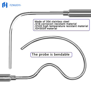 Thermocouple blindé en acier inoxydable de type K WRNK-191, résistance thermique PT100/E/J, capteur de haute température, résistance OEM - Product Image 2