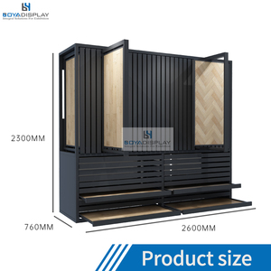 Tùy chỉnh kéo ra xoay sàn gỗ đứng gỗ cứng gạch Gốm Đá Cẩm Thạch Granite hiển thị kết hợp tủ - Product Image 2