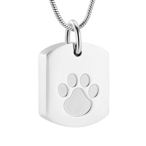 IJD8003 EDC Pet cremazione gioielli per cane/gatto porta ceneri ciondolo cremazione in acciaio inox urna funeraria ciondolo cofanetto - Product Image 1
