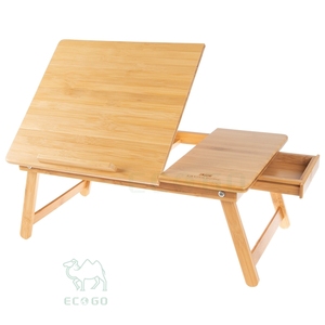 Mesa de ordenador portátil de escritorio de bambú para sala de estar de oficina en casa - Product Image 1