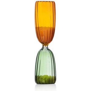 Clessidra Hourglass Green Amber 5 Minute <b>Sand</b> Timer <b>Decorative</b> Timepiece - Product Image 1