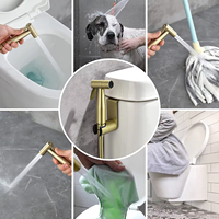 Douche à main en laiton personnalisée avec filtre pour bidet, idéale pour salles de bain modernes et usage extérieur en hôtels