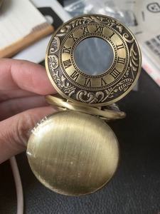 Caja <span class=keywords><strong>de</strong></span> Reloj <span class=keywords><strong>de</strong></span> Bolsillo Mecánico <span class=keywords><strong>de</strong></span> Dos Aperturas, Ventana con Números Romanos y Esfera con Números Romanos, Dos Tapas, Reloj <span class=keywords><strong>de</strong></span> Bolsillo Vintage <span class=keywords><strong>de</strong></span> Bronce - Product Image 6