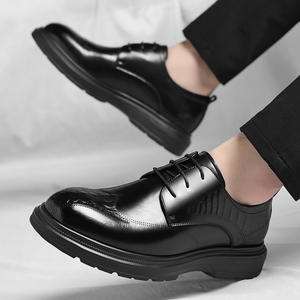 Usine En Gros Respirant Léger Antidérapant Résistant À L'usure En Caoutchouc Semelle En Cuir Bureau Hommes Doux Oxford Robe Chaussures - Product Image 3