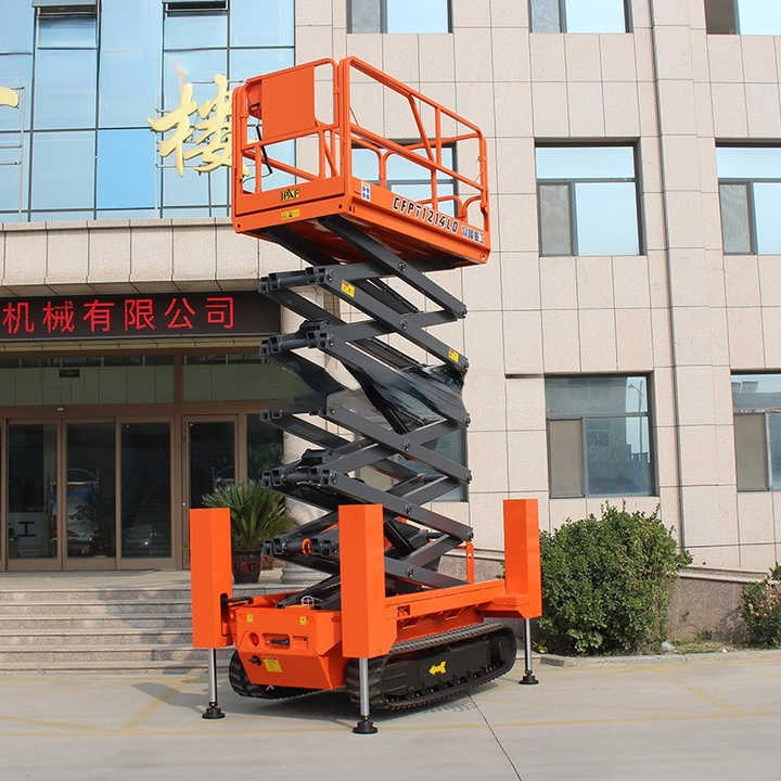 Mobile Self Propelled Scissor Lift Platform 16m Height with Remote ...