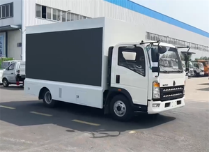 Promotional Price HOWO 4*2 LHD/RHD 3 <b>Sides</b> P6 LED Screen Truck Mobile LED Billboard Truck - Product Image 6