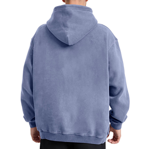 Sweat-shirts personnalisés 100 % coton mélangé pour hommes, poids lourd, manches longues, pour l'hiver et les activités de plein air, faible MOQ, conception OEM - Product Image 3