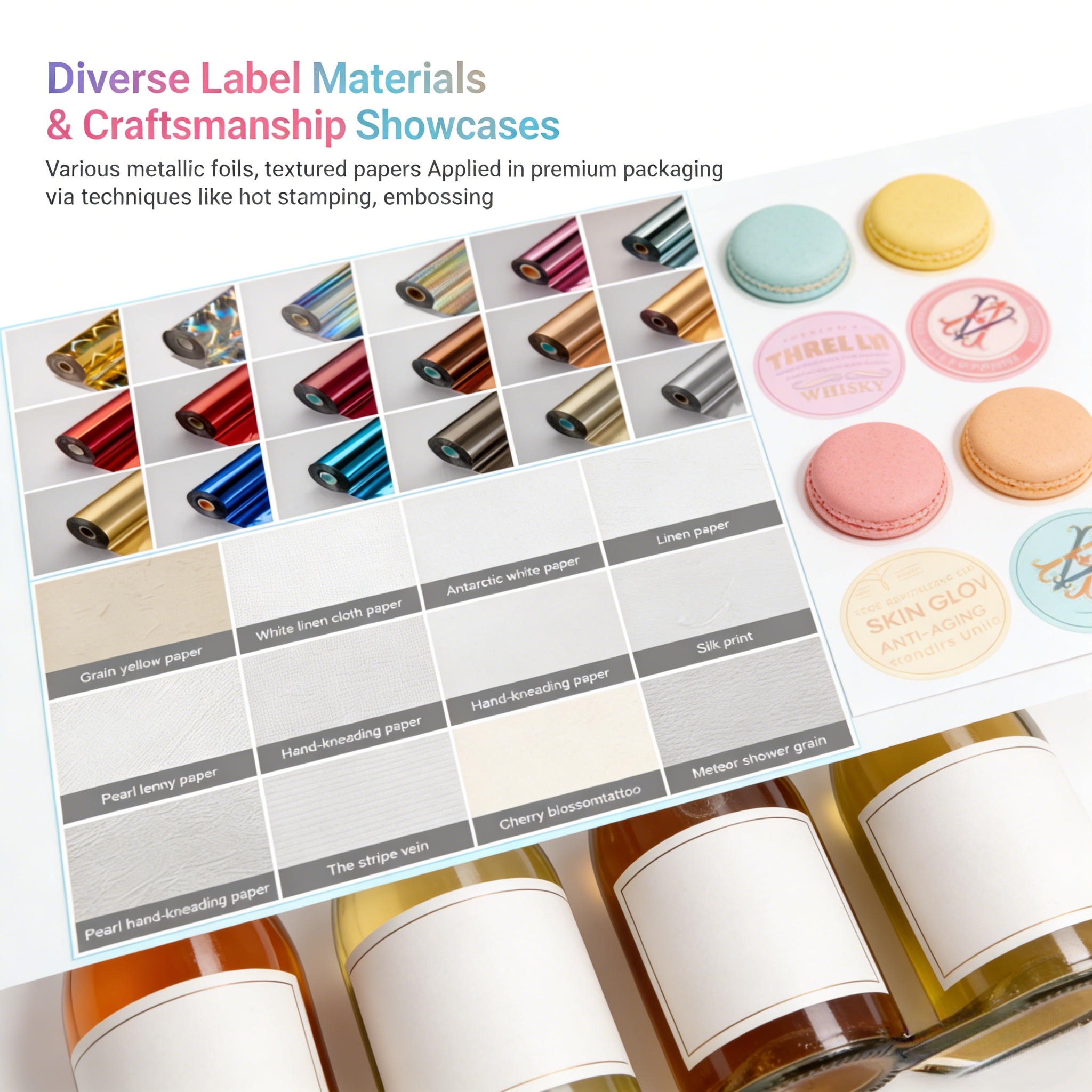 Custom Self Adhesive Health Nutrition Bottle Label Printing CMYK Soft Touch Printing Label for Bottles