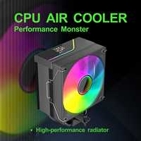 Refroidisseur de processeur à haut débit d'air 71CFM, durée de vie de 60000h, ventilateur PWM ARGB 5V, dissipateur thermique 220W pour boîtier d'ordinateur de jeu LGA1851 AM5