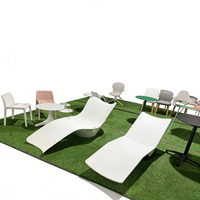 Chaise longue raffinée et personnalisée pour bord de piscine extérieure, chaise longue de piscine, chaise longue de plage en eau