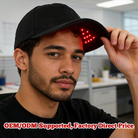 Casque Photon 630nm 850nm 940nm, dispositif portable, chapeau infrarouge, thérapie par lumière rouge LED, bonnet capillaire avec infrarouge proche