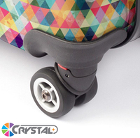 Carrito de equipaje transparente con diseño personalizado, Maleta de viaje con impresión personalizada, cristal 100%, gran oferta