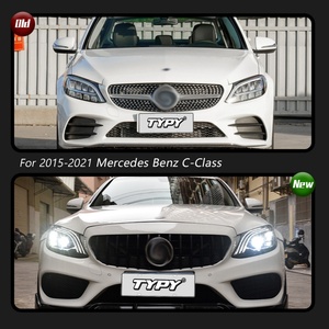 Faros Delanteros TYPY para Automóviles Benz Clase C W205 2015-2021, Faros LED Actualizados a NUEVO W205 con Luz de Freno y Señal de Giro Dinámica - Product Image 3
