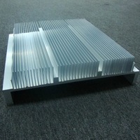 Radiateur en aluminium extrudé haute performance pour dissipateur thermique d'onduleur IGBT, usinage CNC sur mesure