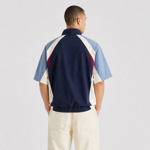 Custom Logo Golf Vest <strong>Men's</strong> Sleeve Quarter Zip Short Sleeve Windshirt Golf Zip <strong>Pullover</strong> - Product Image 4
