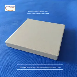 Jiangxi 150*150*15 tablero de porcelana resistente al ácido revestimiento químico anticorrosión baldosas de cerámica lisas refractario de corte de cerámica