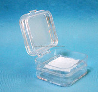 Boîte de couronne dentaire transparente, boîte de retenue de Membrane en plastique, boîte de dentier