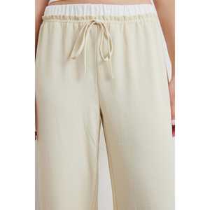 Pantalones Anchos de Crepé con Cintura Elástica, Transpirables, para Mujer - Product Image 2