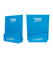 Présentoir de comptoir en carton de taille personnalisée, support de panneau publicitaire de haute qualité
