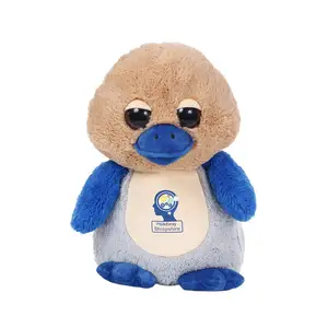 Peluche en peluche pingouin bleu société mascotte pingouin peluche jouet