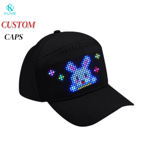 Personalizable LED Screen Light-Up Vintage Dobby Sporty Street Hat Totalmente ajustable Múltiples modos de visualización para deportes de negocios - Product Image 1