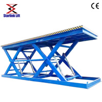 Table élévatrice à ciseaux fixe pour entrepôt industriel, plateforme de chargement hydraulique électrique, structure en acier
