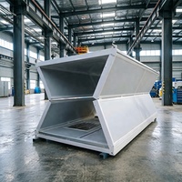 Maison mobile préfabriquée légère en acier galvanisé à structure pliante en Z, directement de l'usine