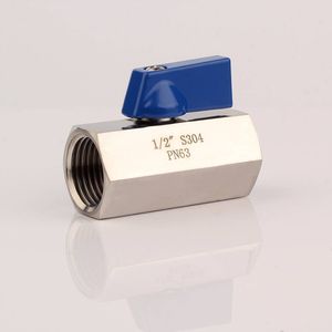 Mini Válvula de Bola Manual Inteligente de Acero Inoxidable Personalizada de 1/4"-1/2" con Rosca Macho y Hembra de 1/4 Pulgada, Acero Inoxidable 304 316L - Product Image 5