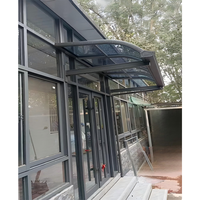 Couverture de terrasse en polycarbonate et aluminium de qualité supérieure avec protection UV pour les devantures de magasins commerciaux