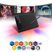 10moons G10 Grafik Yazı Tableti 10X6 İnç Öğretmenler İçin EMR Kalemli Grafik Tablet