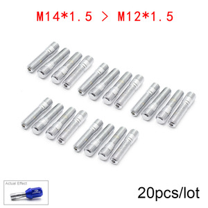 Getitall 50mm Reverse Threaded M12 <b>M14</b> <b>Bolts</b> Steel Silver For German Cars Retrofit Upgrade - Product Image 2