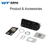 Serrure électronique numérique à combinaison sans clé I Factory avec clavier de sécurité et pavé tactile pour casier et armoire WT 1603BK