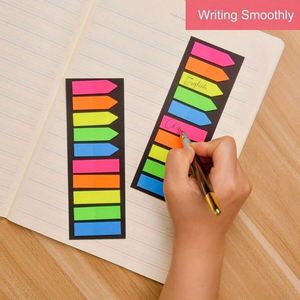 200 Sheet Self-Adhesive PET Material Page Markers Colored Tabs with Arrow Index for Books Notebooks <b>Sticky</b> Flags 1 Pcs Pack - Product Image 5