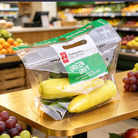 China 1,5LB transparante bedrukte plastic ziplock verpakkingstas, transparante plastic fruitverpakkingstas, op maat gemaakte ziplock zakken voor voedselverpakkingen
