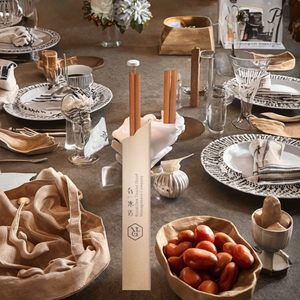 Modern Design Bamboo <strong>Chopsticks</strong> Sleeves Wholesale <strong>Custom</strong> <strong>Logo</strong> Branded For <strong>Disposable</strong> Sushi <strong>Chopsticks</strong> - Product Image 2