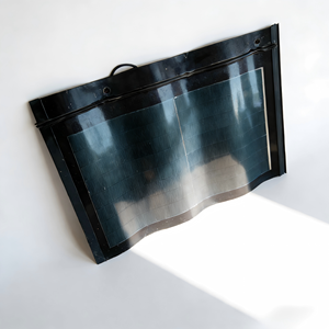 بلاط سقف شمسي كهروضوئي منحني أسود 45 واط، بلاط BIPV لتجديد المنازل للسوق الأوروبية - Product Image 3