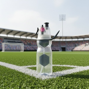 Bouteille d'eau sport à succès avec bouchon pulvérisateur, pour boire directement, portable, camping, gym, 401-500ml, en plastique PC, écologique - Product Image 3