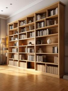 Libreria in Legno Massello Stile Francese, Vetrina per Casa, Ufficio, Soggiorno e Biblioteca - Product Image 4