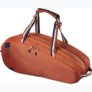 Free sample Vintage Leather <b>Racket</b> Tennis <b>Bag</b> Woman Elegent Tennis Duffel <b>Bag</b> with Detachable Pouch Fits 13inches - Product Image 2