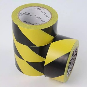 Ruban de signalisation 3M 766 en PVC, noir et jaune, imperméable, en caoutchouc, pour avertissement de danger, offre d'impression, ruban VHB simple face, double verrouillage - Product Image 3