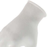 Gants de travail MaxiPact en polyester enduit de PU, calibre 13, légers, respirants, antidérapants, avec poignets tricotés, pour assemblage de précision