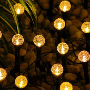 Nuovo Design all'ingrosso decorazioni natalizie 10/15/20/30 palline impermeabili lampada fata luce solare a bolle per il percorso del Patio - Product Image 3