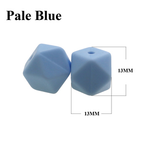 Venta al por mayor 2026: Mordedores de madera sin BPA para bebés, clips para chupetes, cuentas de silicona hexagonales geométricas de 11 mm, 13 mm y 17 mm para la dentición. - Product Image 4