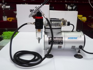 AS18K-2 gravité alimentation Piston aérographe cuivre ABS matériel pour Nail Art gâteau décoration <span class=keywords><strong>peinture</strong></span> avec compresseur pour passe-temps - Product Image 3